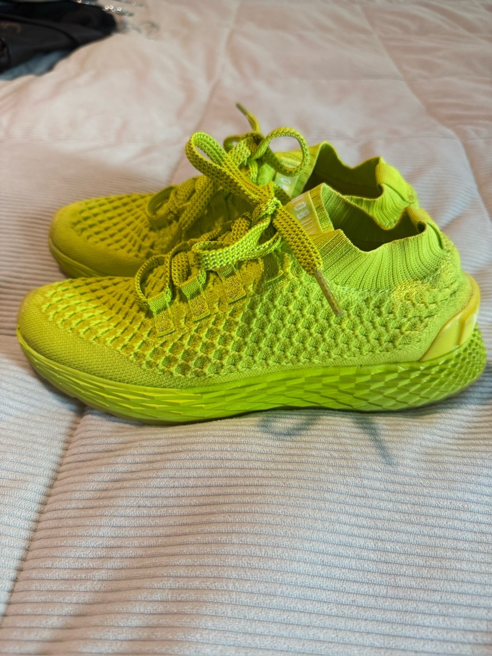 NOBULL Neon Lime Knit Running Training Sneakers Athletic Shoes